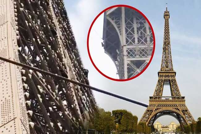 Why closed the Eiffel  tower?