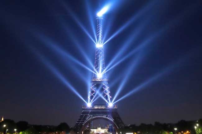 It was 130 years since the opening of the Eiffel Tower