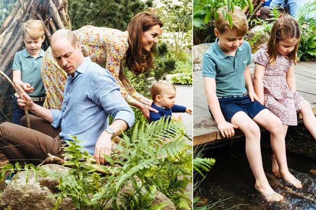 Royal family sees wells flowers