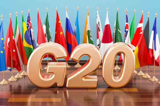 G20 convention in Fukuoka, Japan